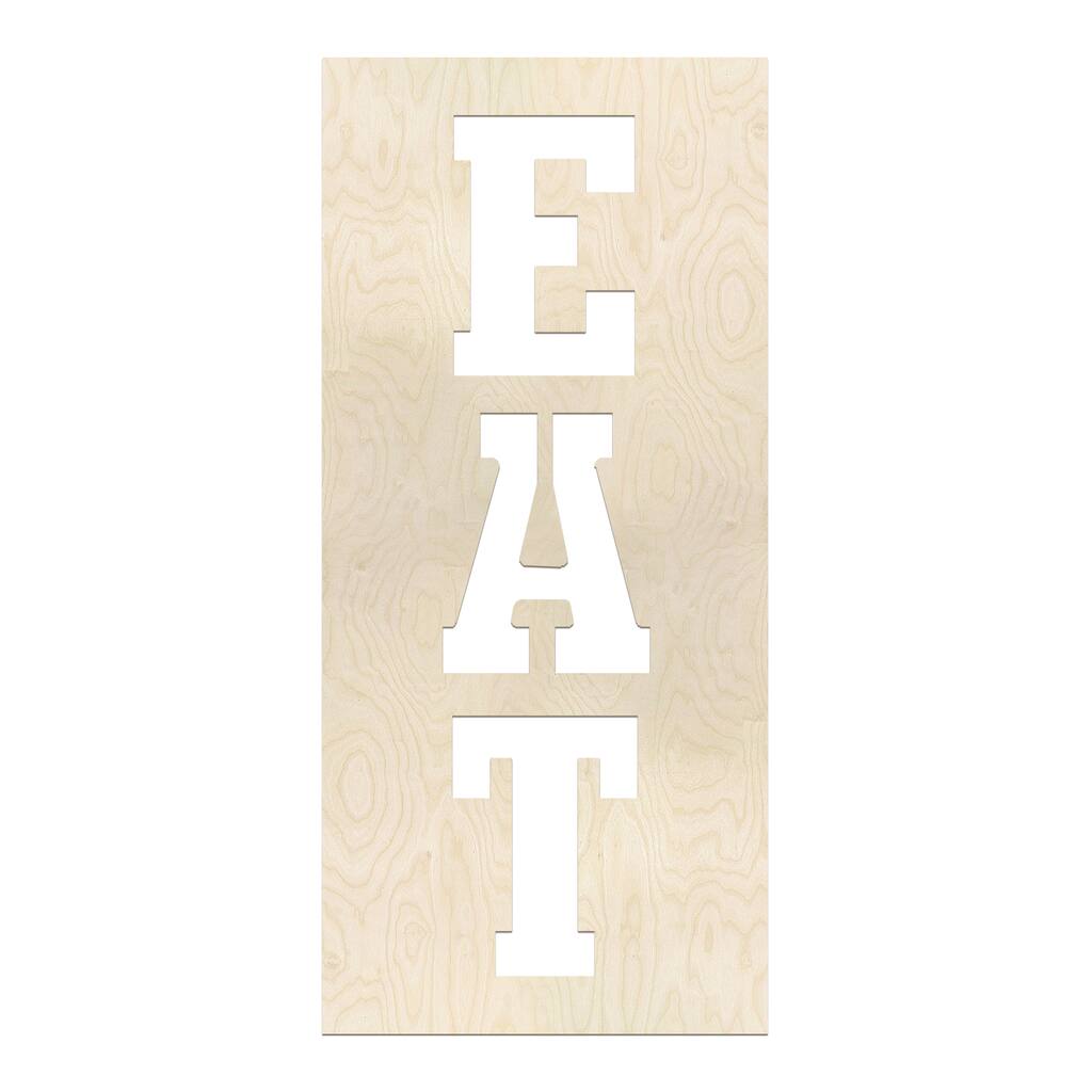 Find The Eat Cutout Wooden Plaque By Art Minds At Michaels Img